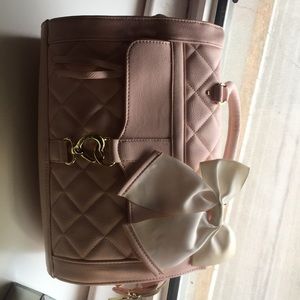 Pink Betsey Johnson Handbag .